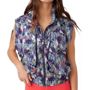 Free People Movement Off the Grid Printed Vest in Supernova Floral Size.XS
